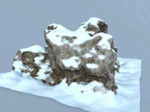 눈 바위 3D 모델