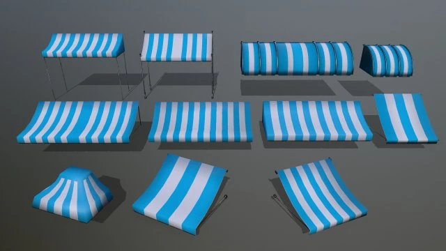 awning 3D Model .c4d .max .obj .3ds .fbx .stl .blend 