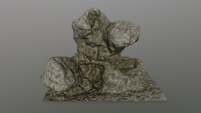 rock 3D Model .c4d .max .obj .3ds .fbx .stl .blend 
