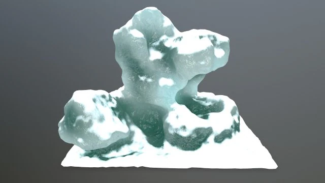 ice rocks 3D Model .c4d .max .obj .3ds .fbx .stl .blend