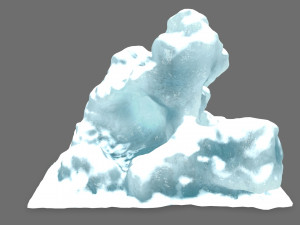 ice rocks Modèle 3D