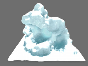 ice rocks Modèle 3D