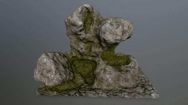 rock 3D 模型 .c4d .max .obj .3ds .fbx .stl .blend 