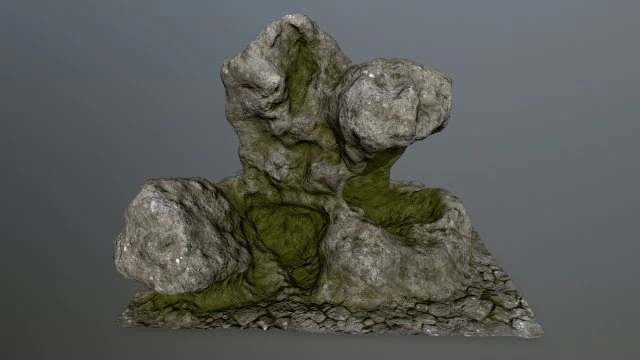 rock 3D Model .c4d .max .obj .3ds .fbx .stl .blend 