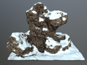snow rock 3D मॉडल