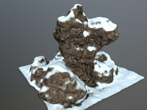 snow rock Model 3D