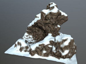 snow rock Model 3D