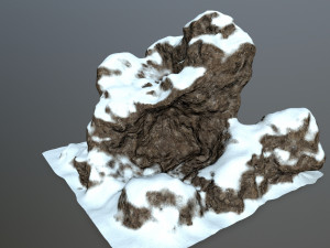 snow rock Model 3D