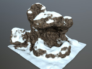snow rock Model 3D