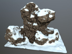 snow rock Model 3D