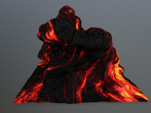 lava rock 3D-Modell
