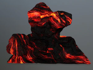 lava rock 3D Model