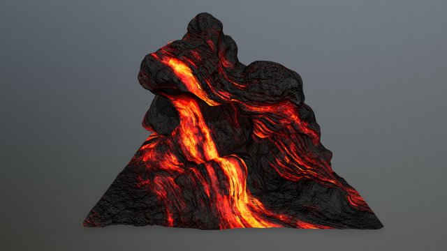 lava rock 3D Model .c4d .max .obj .3ds .fbx .stl .blend 
