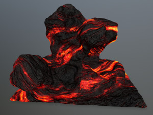 lava rock 3D Model