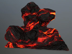 lava rock 3D Model