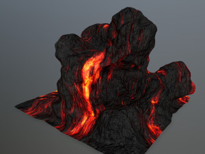 lava rock 3D Model