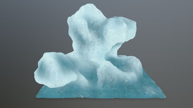 ice rocks 3D Модель .c4d .max .obj .3ds .fbx .stl .blend 