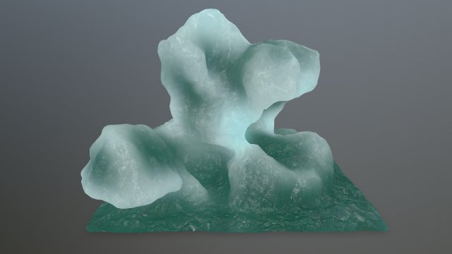 ice rocks Model 3D .c4d .max .obj .3ds .fbx .stl .blend