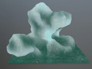 lodowe skały Model 3D