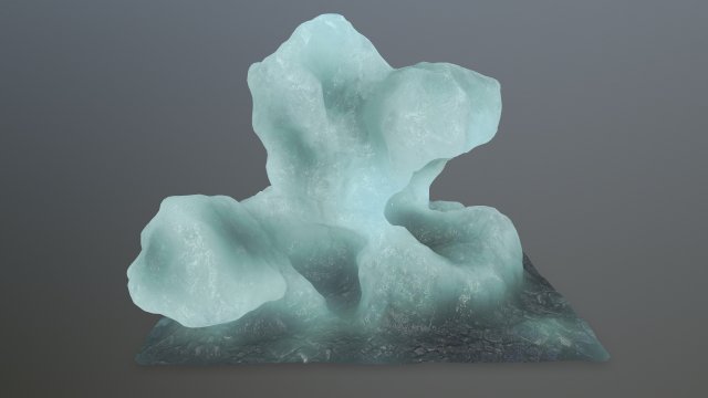 ice rocks 3D Model .c4d .max .obj .3ds .fbx .stl .blend 