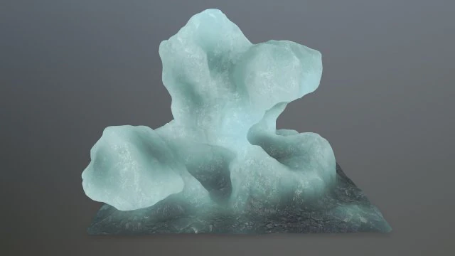 ice rocks 3D Model .c4d .max .obj .3ds .fbx .stl .blend 