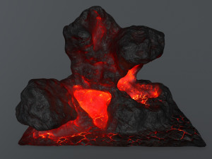 lava rock 3D Model