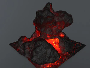 lava rock 3D Model