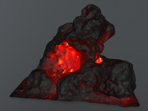 lava rock Model 3D