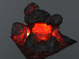 lava rock 3D Model