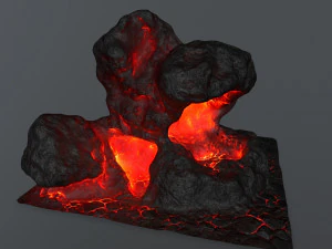 lava rock 3D Model