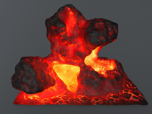 lava rock 3Dモデル