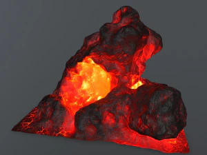 lava rock 3D Model