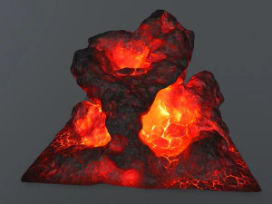 lava rock 3D Model