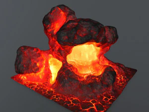 lava rock 3D Model