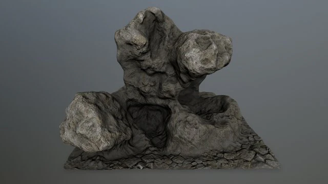 rock 3D Model .c4d .max .obj .3ds .fbx .stl .blend 