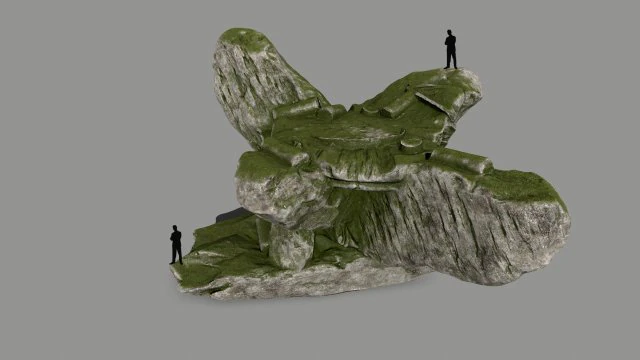 mossy temple 3D Model .c4d .max .obj .3ds .fbx .stl .blend