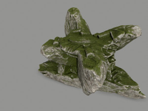 mossy temple Modelo 3D