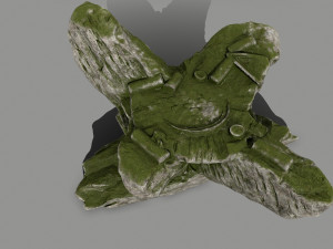 mossy temple Modelo 3D