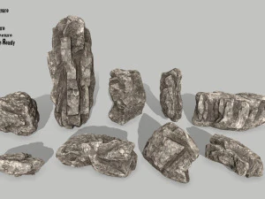 rocce Modello 3D