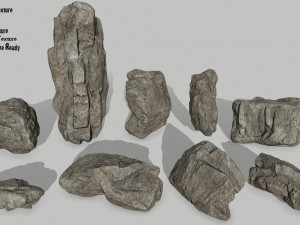 rocks 3D मॉडल