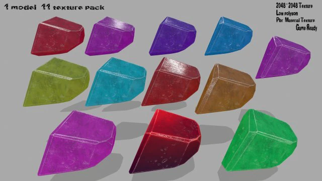 crystal1 3D Model .c4d .max .obj .3ds .fbx .stl .blend 