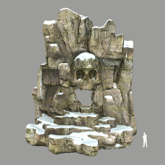 skullcave Model 3D .c4d .max .obj .3ds .fbx .stl .blend 