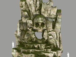 caverna del teschio Modello 3D