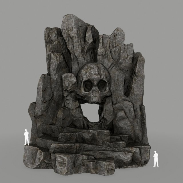 skullcave 3D Model .c4d .max .obj .3ds .fbx .stl .blend 