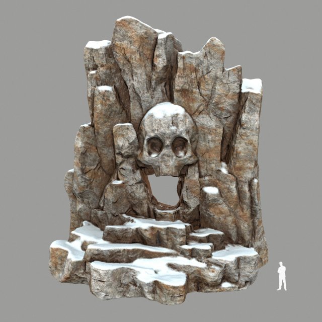 skullcave 3D-Modell .c4d .max .obj .3ds .fbx .stl .blend 