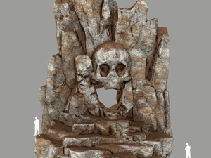 skull cave 3D Модель