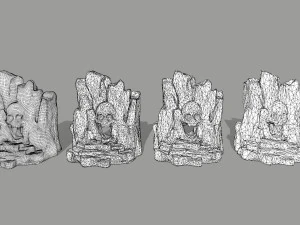 skull cave 3D Model