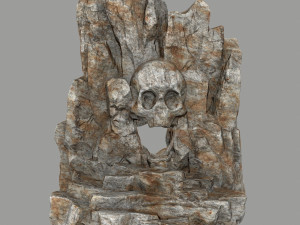 skull cave 3Dモデル
