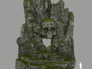 skull cave 3D 模型