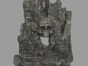 skull cave 3D 模型